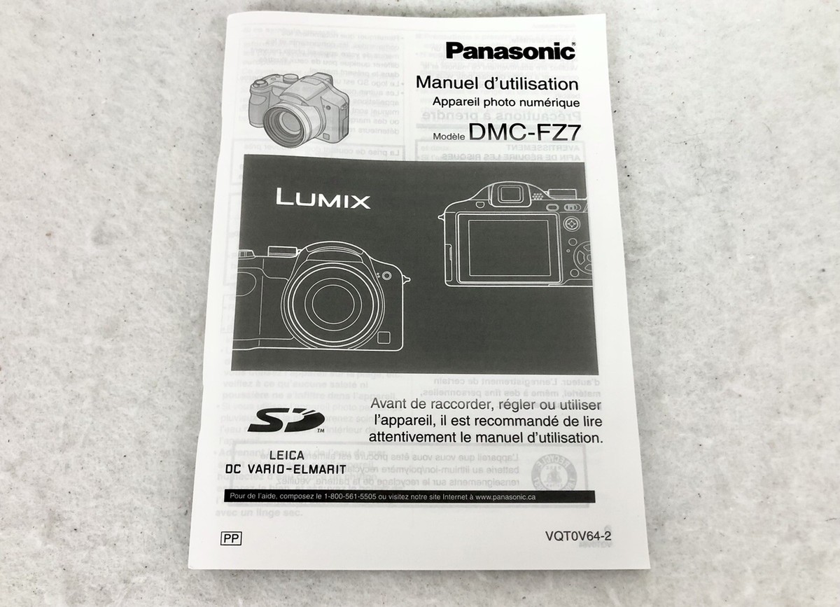 Panasonic LUMIX DMC-F27 Camera User Manual MANUEL D'UTILISATION