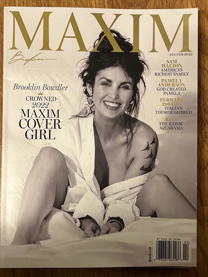 MAXIM Magazine January February 2023 Brooklin Bowdler 2022 Crowned Cover Girl