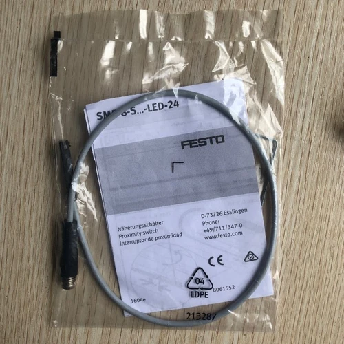One New Festo SME-8-S-LED-24 150857 Magnetic Switch Sensor Fast Shipping - Picture 3 of 4