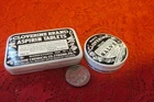 2 Vintage White Cloverine  Brand Salve & Aspirin Tins, Wilson Chem.