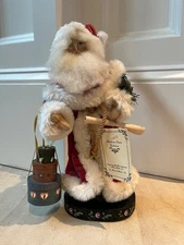Vintage Santa House Of  Hatten Rare Judie Tasch Heirloom Collection w/Shaker box
