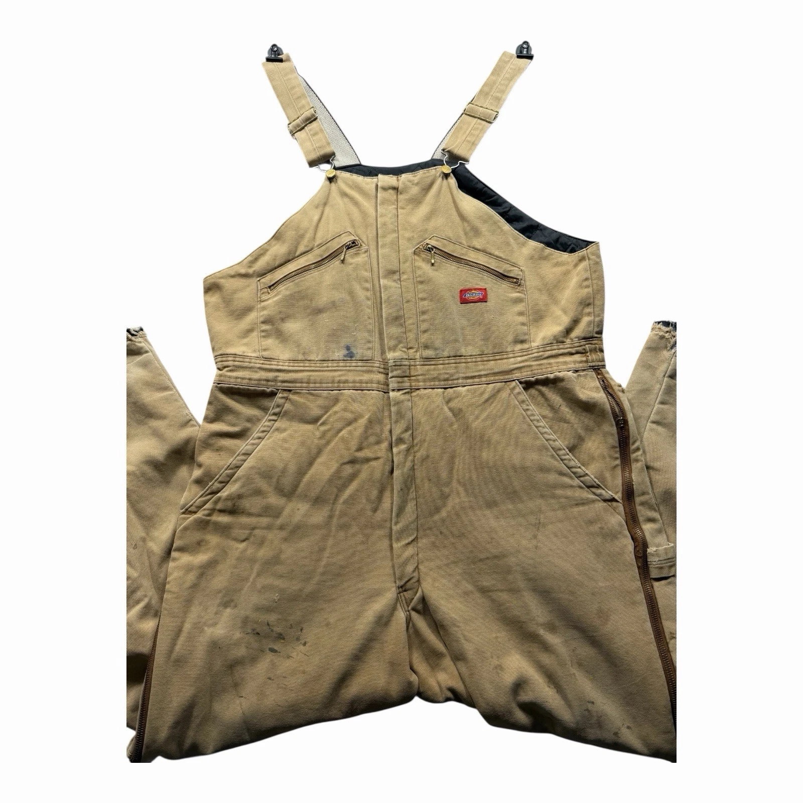 Vintage Dickies Brown Insulated Denim Work Overalls Bib Men’s Size XL
Opens in a new window or tab