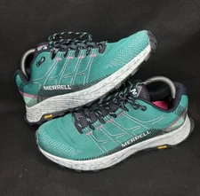 Merrell Moab Flight Hiking Shoe Womens Size 8.5 Outdoor Vibram Trail Teal
