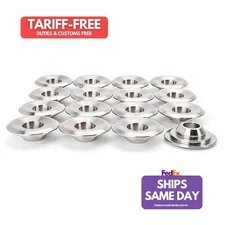 Manley 23660-16, Set of 16 Natural Titanium 10 Degree Titanium Retainers Perform