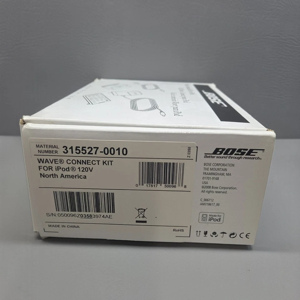 Kit Bose Wave Connect para iPod e iPhone kit de dock 315527-0010 novo em folha caixa aberta - Imagem 2 de 4