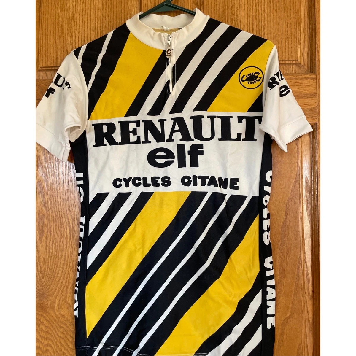 Camiseta deportiva de ciclismo retro vintage Renault Elf Cycles Gitane Team Castelli *LEER*