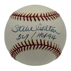 Steve Carlton HOF Autographed/Signed w/ Insc Rawlings OML Baseball JSA 211848