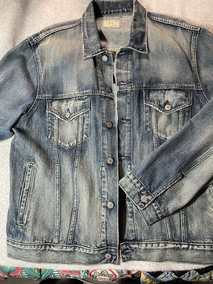 Polo Ralph Lauren Мужская джинсовая куртка, размер XXL - Изображение 3 из 4