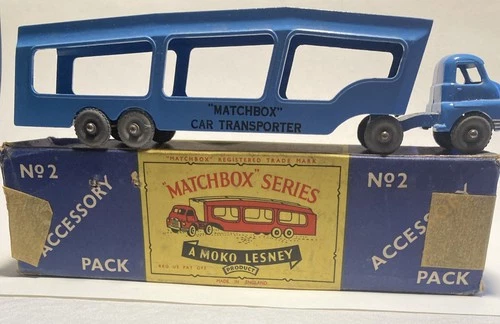 Moko Lesney Matchbox Accessory Pack No.2 Bedford Car Transporter w/Original Box