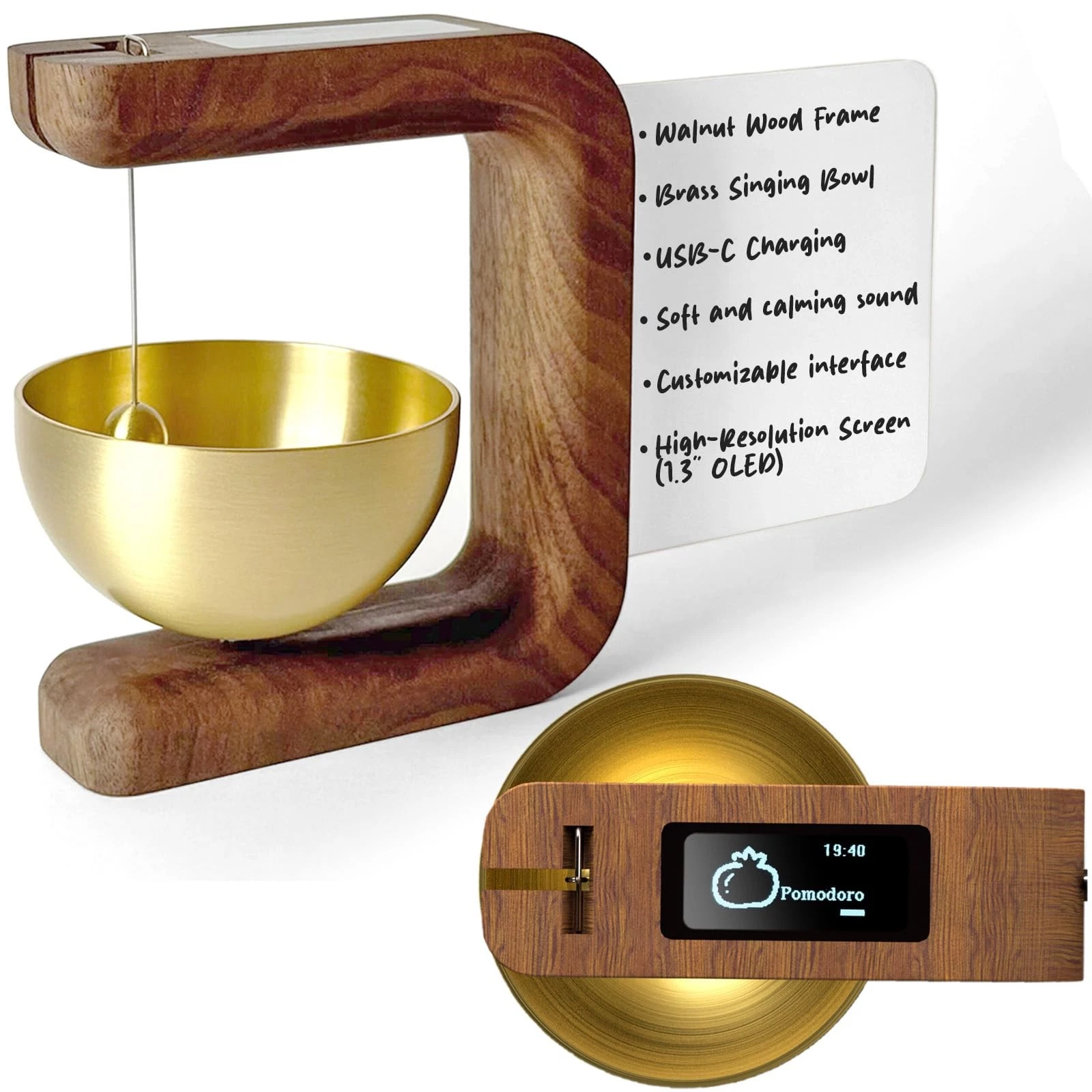Pro Timer P2 - Elegant Wooden Pomodoro - an Original Productivity Gold
