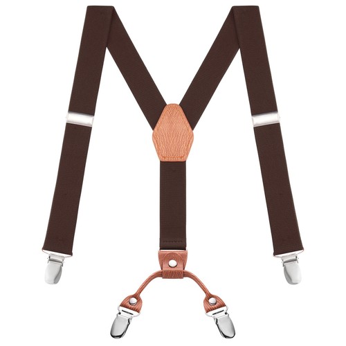 Buyless Fashion Adjustable Suspenders Kids - 26" Elastic Straps 1" - Y Back - Picture 57 of 91