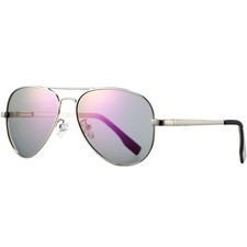 Polarized Aviator Sunglasses for Men Women Metal Frame 100 UV400 Protection ...