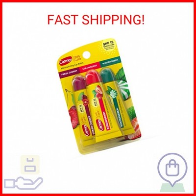 Carmex Daily Care Moisturizing Lip Balm Pack, Lip Balm With Sunscreen in Fresh C