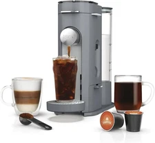 Ninja Pods & Grounds Single-Serve Coffee Brewer, Steam Grey