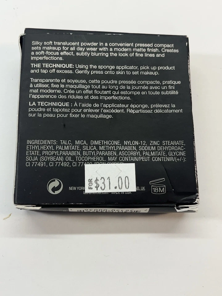 LAURA MERCIER Translucent Pressed Setting Powder - .28 oz / 8.10g - NEW In Box. - Image 3 of 4