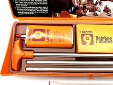 MINT Hoppe's 22 Caliber Rifle Cleaning Kit Gun Cleaning Kit Vintage Storage Box