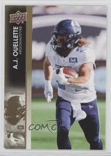 2022 Upper Deck CFL Gold AJ Ouellette #109 r6v