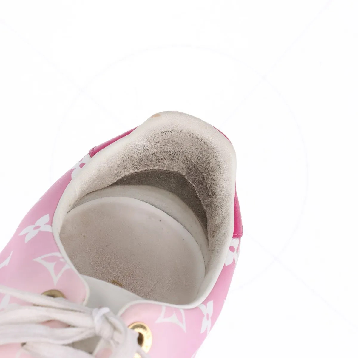 Louis Vuitton Front low line 20 years Leather Sneakers 37.5 Ladies' pink x white thumbnail 11