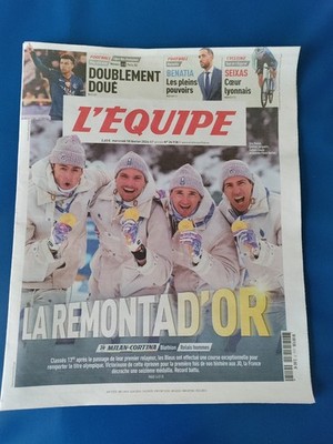 OLYMPISCHE SPIELE 2026 / Zeitung Das Team 18.2.2026 ''LA REMONTAD'OR'' DU BIATHLON!