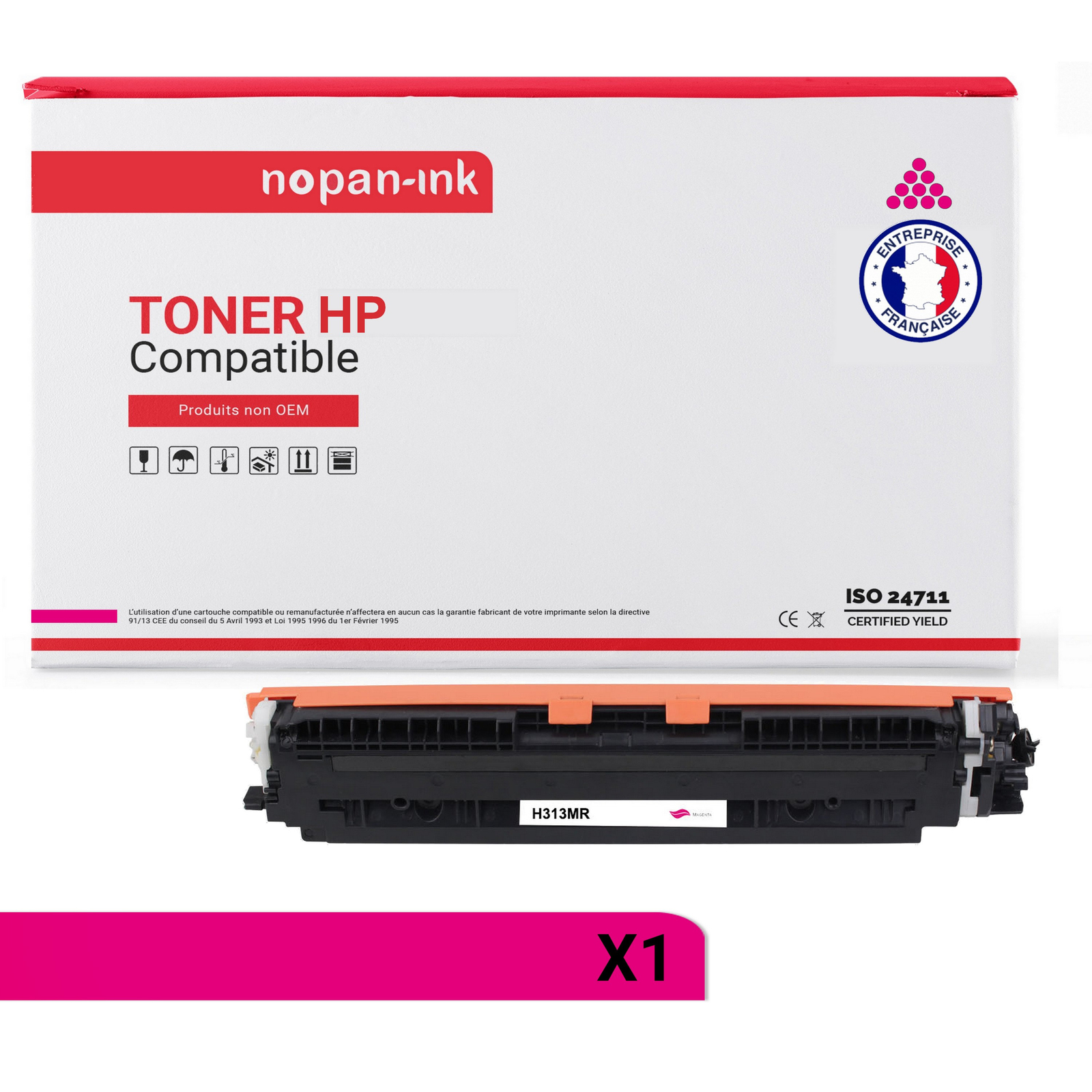 Toner CE313A 126A magenta résout les problèmes de couleurs ternes sur papier