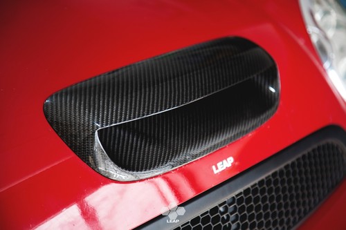 MINI Cooper S R52 R53 LEAP Omicron 2 fibra de carbono cuchara de capó más grande - Imagen 6 de 10