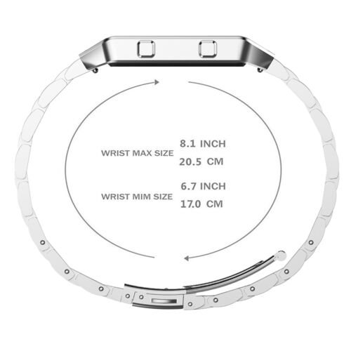 Edelstahl Klappverschluss Uhr Armband Armband + Rahmen für Fitbit Blaze - Bild 11 von 21
