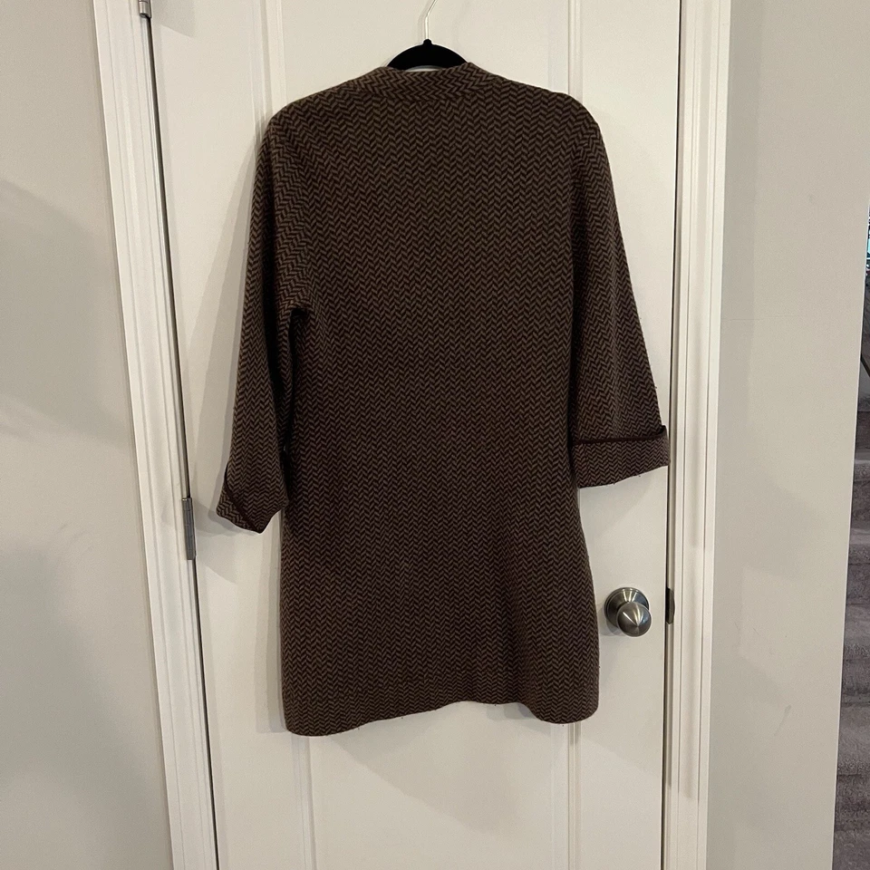 Abrigo Soft Surroundings Talla Mediana Lana Mezcla Angora Espiga Foto 2 de 4