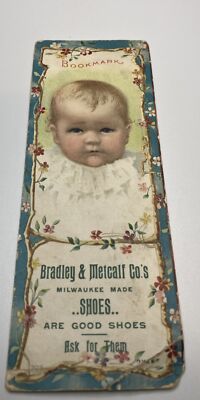 Albert City Iowa  Advertising Trade Card ''BRADLEY & METCALF CO'S SHOES'' Vintage