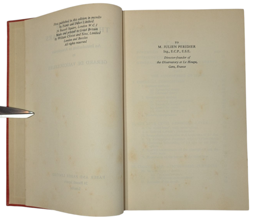 Physics of the Planet Mars by Gerard De Vaucouleurs HC/DJ 1954 English - Picture 15 of 24