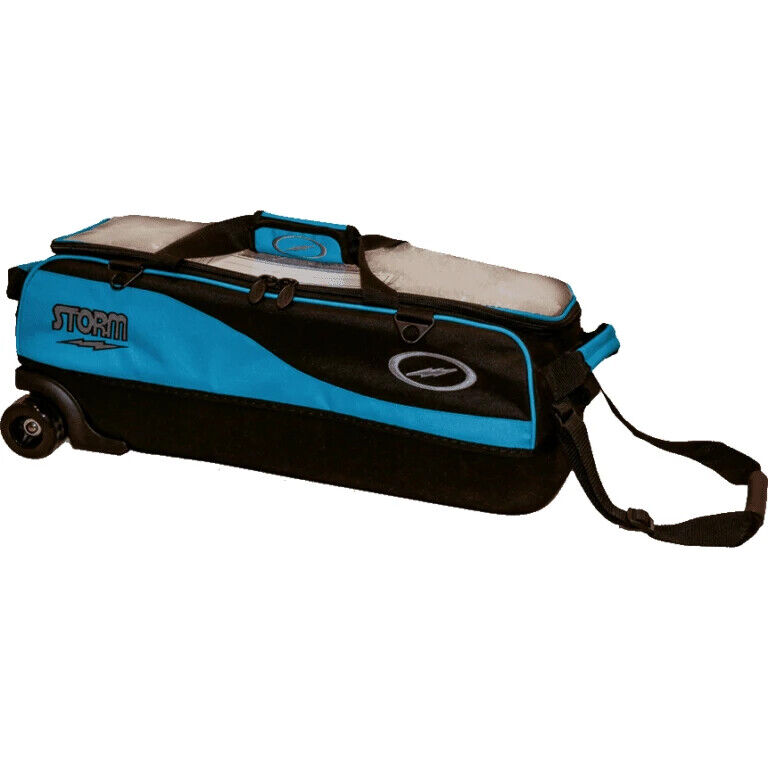 Storm 3-Ball Travel Tote Pro Black Blue Bowling Bag | eBay Storm 3-Ball Travel Tote Pro Black Blue Bowling Bag | eBay