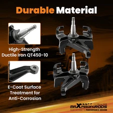 2.5" Front Drop Spindles Lowering Kit w/ 1.25" Rotor For Chevy C10 2WD 1973-87