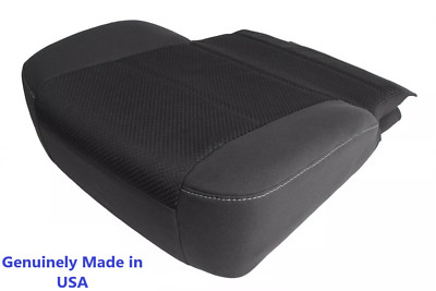 2014 2015 2016 Chevy Silverado 1500/2500 Black Cloth Driver Bottom Seat Cover