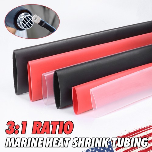 Heat Shrink Tubing 3/8" Flame Resistant Wire Insulation Sleeving Auto/Electronic