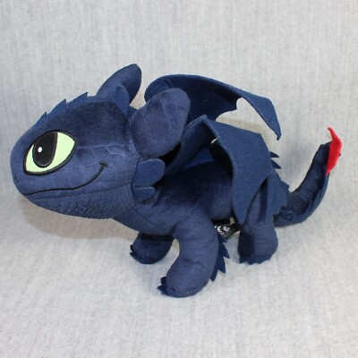 HOW TO TRAIN YOUR DRAGON HTTYD Toothless Plush Fury Dark Tusk 2015 Soft Toy