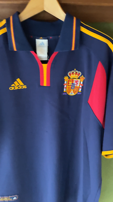 adidas スペイン代表 ユニフォーム アウェイ ユーロ2000 00s Vintage Rare! Spain 2000 / 2001 Away Jersey Shirt - US L