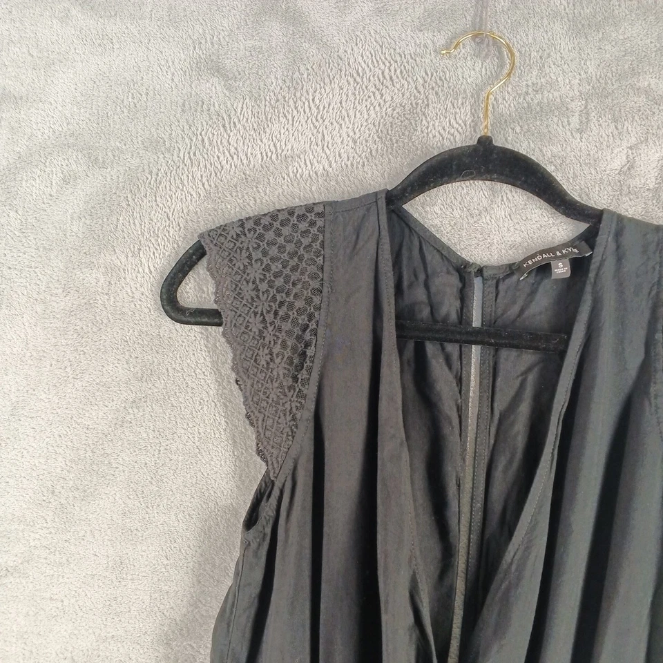 Mameluco de mujer KENDALL & KYLIE talla S (4-6) tejido negro informal 100 % rayón Foto 3 de 4