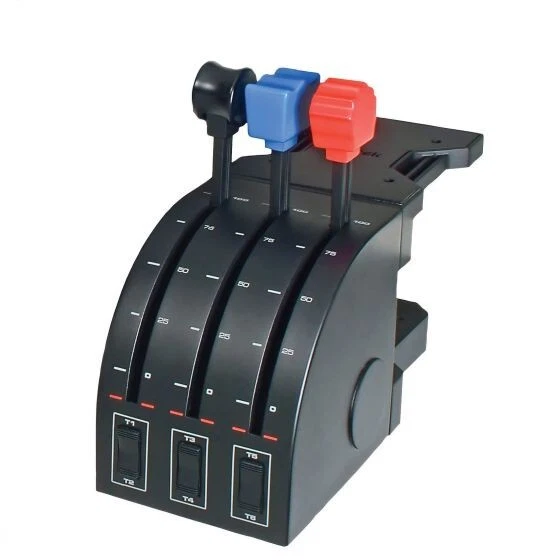 Logitech Flight Yoke System Professional Simulation Yoke and Throttle Quadrant - Image 3 of 4