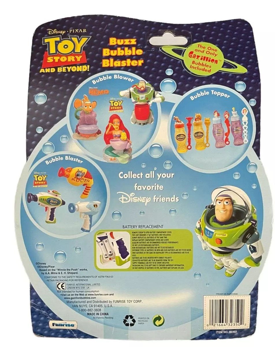 NEW Disney Toy Story And Beyond! Buzz Bubble Blaster With Gazillion Bubbles  NOS