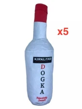 BARK BOX COSTCO KIRKLAND DOGKA HARD LICKER STUFFED COLLECTORS DOG TOY (QTY = 5)