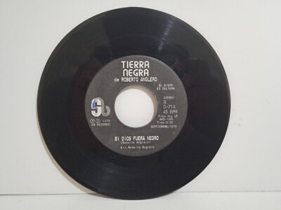 Tierra Negra De Roberto Angleró - Si Dios Fuera Negro - Single - 1979 - USA