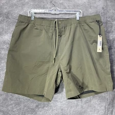 Tilley Waterproof Pocket River Shorts Mens XXL Olive Green Hermetic Sand Proof