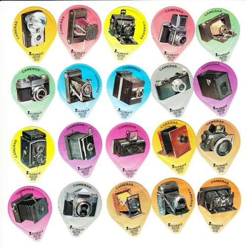 Antique Cameras : attractive Swiss creamer top set