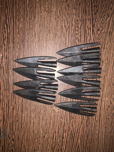 Cabeza de flecha medieval forjada a mano pieza única de 10 piezas antiguas - Imagen 4 de 4