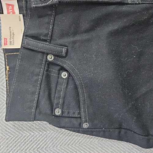 Levi's Jeans 550 Women's 10 Husky Relaxed Fit 28x26 Black Magic NWT - Picture 11 of 20