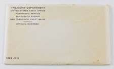 1965 US Special Mint Set Original Envelope - NO Coins