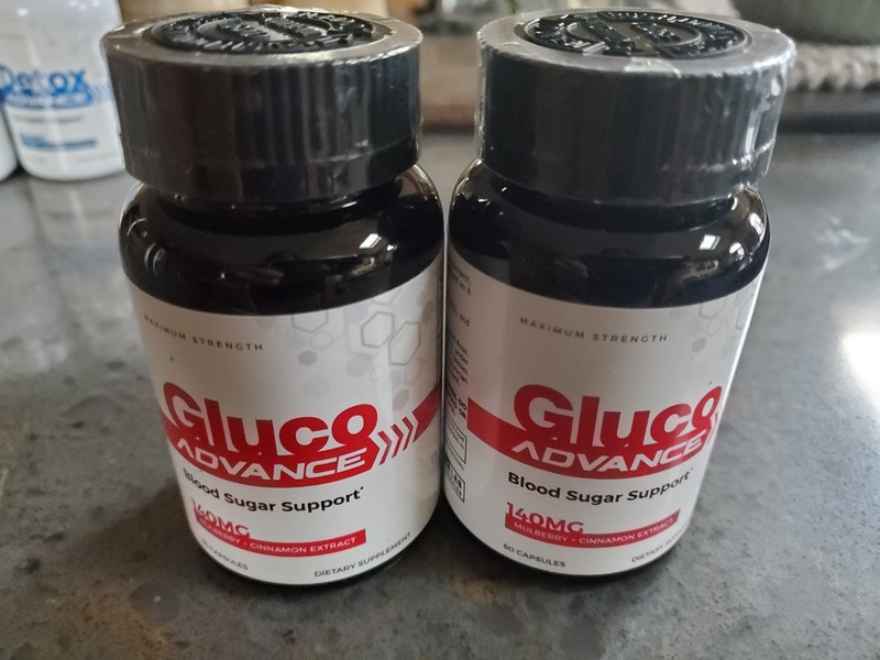 2 Bottles Gluco Advance Capsules – Gluco Advanced Blood Sugar 60 Ct each