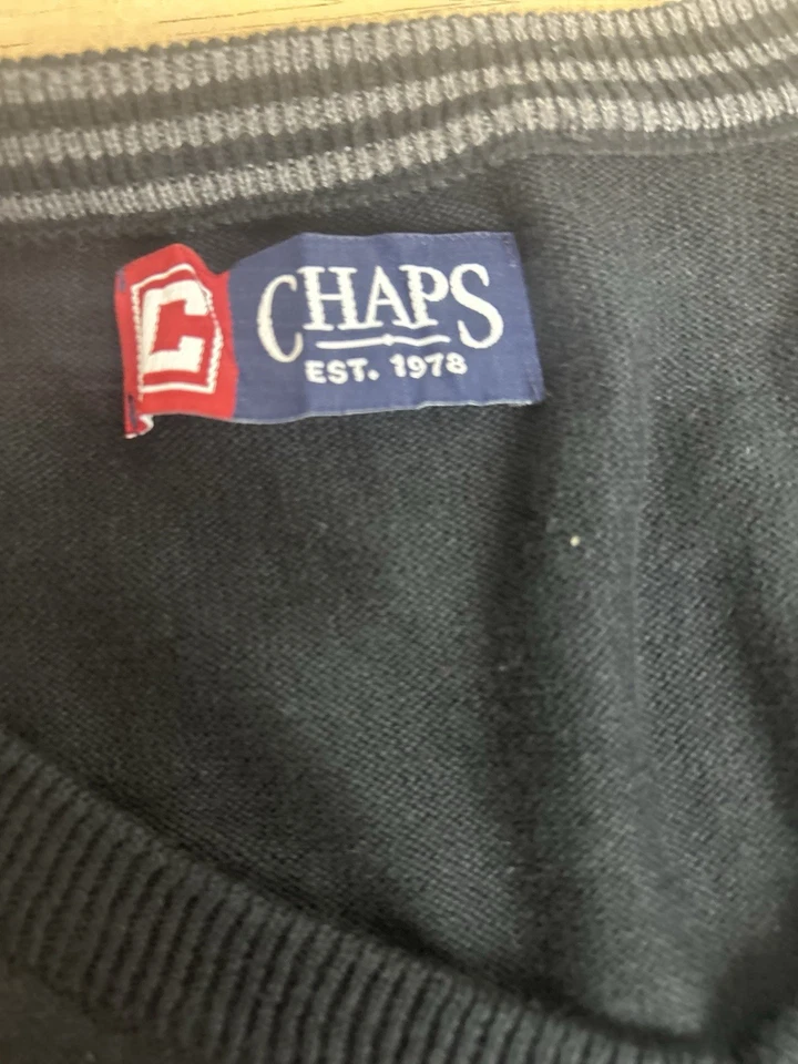 Chaps Mens Vintage Sleeveless Vest Top Cotton Pull Over Sweater Size XXL/TTG - Image 4 of 4