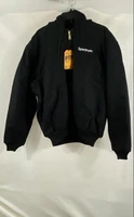 Carhartt Men's Black Flannel Lined Insulated Active Jac Spectrum Logo NWT XL