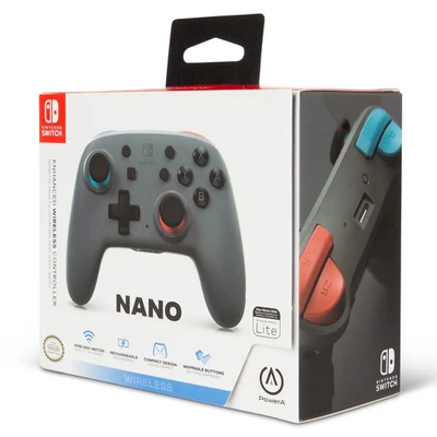 PowerA Enhanced Nano Wireless Controller for Nintendo Switch - Gray