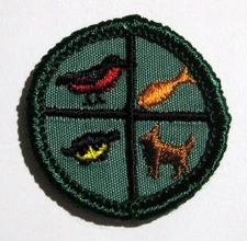 Girl Scout 1963-1974 Junior PETS BADGE Bird Fish Dog Turtle Animals Patch NEW